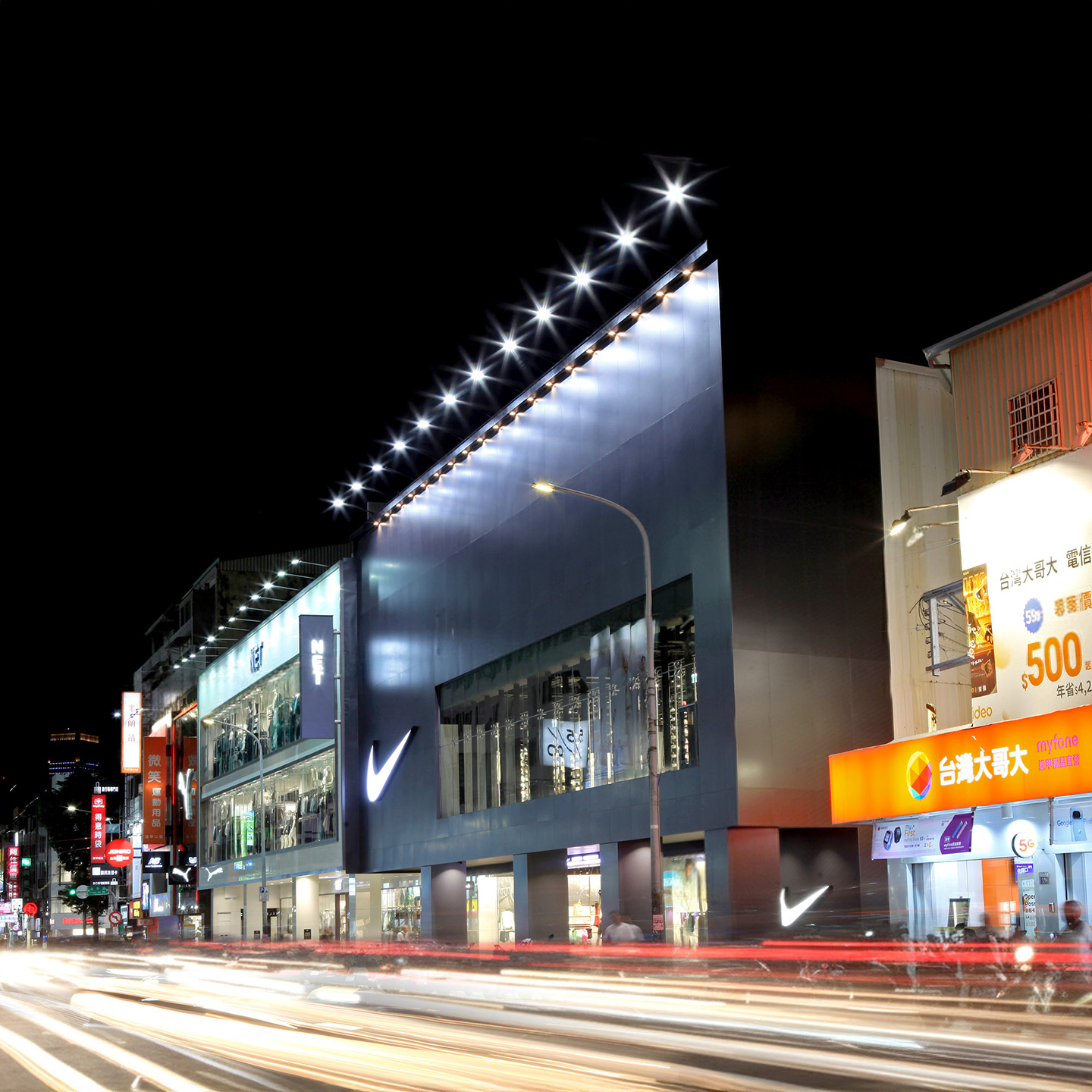 逢甲商圈實景拍攝經電腦修飾